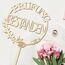 Giftota 2026 Abschluss Deko Cake Topper Prüfung Bestanden Holz mit LED Lichterkette - Tortendeko Graduation Deko - Abitur 2026, Matura, Bachelor