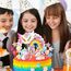 Einhorn Tortendeko 5. Geburtstag Mädchen, Kuchendeko Mit Kerze 5 Jahr, Figuren Cake Topper, Torten Deko für Mädchen