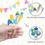20 Stück Schulanfang Tortendeko, Tortendeko Einschulung Junge, Schultüte Einschulung Deko Cupcake Topper für Schulkind, Junge und Mädchen Schulanfang Party Dekoration (Blau Regenbogen)