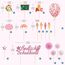 25 Stück Schulanfang Tortendeko, Tortendeko Einschulung, Einschulung Deko Kuchen Papierfächer für Junge und Mädchen Schulanfang Party Dekoration (Rosa)