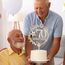 Giftota Cake Topper 70. Geburtstag Holz mit LED Lichterkette - 70. Geburtstag Deko Frauen Männer - Tortendeko 70 Geburtstagsdeko - 70 Geburtstagsdeko