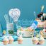 25 Stück Schulanfang Tortendeko, Tortendeko Einschulung, Einschulung Deko Kuchen Papierfächer für Junge und Mädchen Schulanfang Party Dekoration (Blau)