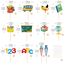 24 Stück Schulanfang Tortendeko, Schuleinführung deko Cupcake Topper, Tortendeko Einschulung, deko Einschulung Junge für Schulkind, Junge und Mädchen Schulanfang Party Dekoration (Tafel)