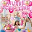 iZoeL SCHULKIND Deko Einschulung Mädchen, HURRA SCHULKIND Girlande + 2026 Folienballon + Zuckertüte Folienballon + SCHULKIND Folienballon + 15 Luftballon + 16 Konfetti Schulanfang Schuleinführung Deko