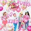 iZoeL SCHULKIND Deko Einschulung Mädchen, HURRA SCHULKIND Girlande + 2026 Folienballon + Zuckertüte Folienballon + SCHULKIND Folienballon + 15 Luftballon + 16 Konfetti Schulanfang Schuleinführung Deko