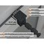 dekohaken24.de 4x Fensterhaken/Dekohaken mit Distanzhalter - ideal für Fenster- oder Weihnachstdekoration, Klemmbereich 10-27 mm (anthrazit, M)