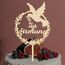 Giftota Cake Topper zur Firmung aus Holz mit LED Lichterkette - Tortendeko Firmung Deko für Junge Mädchen