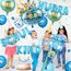 iZoeL Einschulung Deko Junge HURRA SCHULKIND Girlande + 2026 Folienballondeko + Zuckertüte Folienballon+ SCHULKIND Folienballon + 15 Luftballon + 14 Konfetti Schulanfang Deko Einschulungsdeko