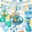 iZoeL SCHULKIND 2026 Deko Einschulung Junge, SCHULKIND Girlande + 2026 Zuckertüten Girlande + Zuckertüte SCHULKIND Folienballon + 15 Luftballon + 16 Konfetti Schulanfang Schuleinführung Deko