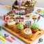 24 Stück Schulanfang Tortendeko, Schuleinführung deko Cupcake Topper, Endlich Schulkind Tortendeko Einschulung, Einschulung deko mädchen für Schulkind 2023 deko Schulanfang Party Dekoration (Schule)