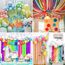 DAOUZL Krepppapier, 30 Farben, bunte Luftschlangen, dekorative Streifen für Hochzeit, Geburtstag, Weihnachten (5 cm x 10 m)