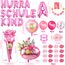 iZoeL SCHULKIND Deko Einschulung Mädchen, HURRA SCHULKIND Girlande + 2026 Folienballon + Zuckertüte Folienballon + SCHULKIND Folienballon + 15 Luftballon + 16 Konfetti Schulanfang Schuleinführung Deko