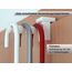 dekohaken24.de 4x Fensterhaken/Dekohaken mit Distanzhalter - ideal für Fenster- oder Weihnachstdekoration, Klemmbereich 10-27 mm (weiß, M)