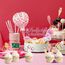 25 Stück Schulanfang Tortendeko, Tortendeko Einschulung, Einschulung Deko Kuchen Papierfächer für Junge und Mädchen Schulanfang Party Dekoration (Rosa)