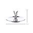 EDZARD Keksschale Hase Louis (Duchmesser 15 cm, Höhe 9 cm), Aluminium vernickelt, Osterdeko, Ostern