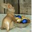 Werner Voss Osterhase mit Schale Hasenfigur Ostern Kartenhalter Hase Osterfigure Barrock Shabby Landhaus