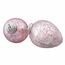 Loberon Osterei Set Cataleya Rosa - Deko Eier Ostern & Frühling - Verschiedene Muster & Strukturen - Mit Aufhängung - Aus Glas & Eisen - 6 Stück