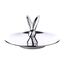 EDZARD Keksschale Hase Louis (Duchmesser 15 cm, Höhe 9 cm), Aluminium vernickelt, Osterdeko, Ostern