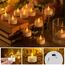 cimetech 24 LED Teelichter mit Timer Fernbedienung Flammenlose Elektrische Flackernde Batteriebetriebene Kerzen für Zuhause, Zimmer, Tisch, Halloween, Weihnachtsdekoration