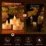 cimetech 24 LED Teelichter mit Timer Fernbedienung Flammenlose Elektrische Flackernde Batteriebetriebene Kerzen für Zuhause, Zimmer, Tisch, Halloween, Weihnachtsdekoration