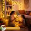 Dekofun Efeu Lichterkette Batterie,10M 100 LED Efeu Künstlich mit Fernbedienung, Timer, 8 Modi Lichterkette, Fake Efeu Girlande für Zimmer Balkon Aesthetic Room Wand Frühling Innen Outdoor Deko