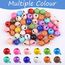 50 Stück Glöckchen Metallglöckchen, Kleine Glöckchen zum Basteln, Bunt Bastelglocken mit Ösen für Handwerk Schmuck Weihnachtsdekoration Haustier Glocken (14mm)