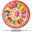 com-four® 6x Osterteller aus Melamin - Deko-Teller für Ostern - Osternest mit Osterhasen- und Ostereier-Motiven [Auswahl variiert] (6 Stück - Oster-Design)