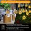 Lichterkette Außen Solar Wetterfest, 60 LED Warmweiß 3M + 10,2M 8 Modi IP65 Outdoor Solarlichterkette aussen Wetterfeste Lampions für Balkon Terrassen Garten Bäume Weihnachtsdekoration Festival Deko