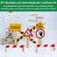 Qanmua 51 Stück Wichteltür Set, Weihnachten Elfentür, Wichtel Zubehör Im Dunkeln Leuchten, Backset, Baustelle, Adventskalender, Miniatur Wichtel Zubehör, Weihnachtsdekoration, DIY Geschenk für Kinder