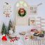 Qanmua 51 Stück Wichteltür Set, Weihnachten Elfentür, Wichtel Zubehör Im Dunkeln Leuchten, Backset, Baustelle, Adventskalender, Miniatur Wichtel Zubehör, Weihnachtsdekoration, DIY Geschenk für Kinder