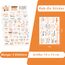 FloraVigo Rub On Sticker ca.A5 19x14cm-Spruch Deko zum Geburtstag, Keraflott, Hochzeit, Zuhause, Wischfolie für Möbel, Glas, Holz, Fotoalbum, DIY Deko, Aufkleberästhetik(4PCS) (Aperol-orange)