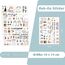 FloraVigo Rub On Sticker ca.A5 19x14cm-Spruch Deko zum Geburtstag, Keraflott, Hochzeit, Zuhause, Wischfolie für Möbel, Glas, Holz, Fotoalbum, DIY Deko, Aufkleberästhetik(4PCS) (Hallo Baby)