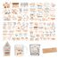 FloraVigo Rub On Sticker ca.A5 19x14cm-Spruch Deko zum Geburtstag, Keraflott, Hochzeit, Zuhause, Wischfolie für Möbel, Glas, Holz, Fotoalbum, DIY Deko, Aufkleberästhetik(4PCS) (Aperol-orange)