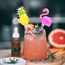OMIGA 70 Stücke Cocktail Dekoration Drink Dekoration Spieße 3D Flamingo Ananas Papier Palme Geeignet für Partys Geburtstagsbars Getränke Usw (Mehrfarbig)