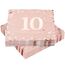 Servietten 10. geburtstag, 30 Stück Rosa Geburtstags Servietten, Happy Birthday 10 Servietten, 3-Lagig Milestone 10 Tischdekoration Papierservietten für mädchen Geburtstag Feiern Party Jubiläum