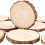 Holzscheiben 20 Stücke Holz Log Scheiben 9-10cm Unvollendete Holzkreise Ungebohrte Holzkreise ohne Loch für DIY Handwerk Holz-Scheiben Hochzeit Mittelstücke Weihnachten Dekoration Baumscheibe