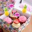OMIGA 70 Stücke Cocktail Dekoration Drink Dekoration Spieße 3D Flamingo Ananas Papier Palme Geeignet für Partys Geburtstagsbars Getränke Usw (Mehrfarbig)