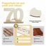 Seutgjie Deko 70 Geburtstag Frau Mann, Geldgeschenke Geburtstag 70 Originelle Holz Schild Gästebuch mit LED Lichterkette für Männer Frauen Jubiläum Tischdeko 1955-2025