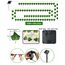 Dekofun Solar Lichterkette Außen,10M 100 LED Efeu Lichterkette mit Speicherfunktion, 8 Modi Wasserdicht Efeu Künstlich Girlande für Garten Balkon Zaun Aesthetic Party Wand Frühling Outdoor Deko