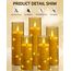 Da by LED Kerzen mit Eingelassener Lichterkette，Batteriebetriebene Kerzen mit Fernbedienung und 24 Stunde Timer，Flackernde Led Kerzen Für Weihnachtsdekoration Heimdekoration(Golden, 5er-Set)