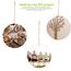 Holzscheiben 20 Stücke 7-8cm Baumscheiben mit Rinde Holz Log Scheiben Unvollendete Holzkreise ohne Loch für DIY Holz-Scheiben Hochzeit Mittelstücke Weihnachten Dekoration Kreise Basteln