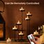 cimetech 12 Led Teelichter mit Timer Fernbedienung Flammenlose Led Kerzen Halloween Deko Teelichter für Zuhause, Zimmer, Tisch, Herbstdeko, Weihnachtsdeko