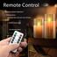 cimetech Flammenlose 3 Led Kerzen Glas mit Fernbedienung Glas Dimmbar Batteriebetriebene LED-Kerzen Set Flackernd Outdoor Led Deko Kerzen Tanzende Flamme Wohnzimmer Deko