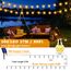 Lichterkette Außen Solar Wetterfest, 200 LED 3M+ 24M 8 Modi IP65 Warmweiß Outdoor Solarlichterkette Aussen Wetterfeste Lampions Kristallkugeln für Balkon Deko Terrassen Garten Weihnachten Partys