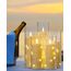 Da by LED Kerzen mit Eingelassener Lichterkette，Batteriebetriebene Kerzen mit Fernbedienung und 24 Stunde Timer，Flackernde Led Kerzen Für Weihnachtsdekoration Heimdekoration(weiß, 5er-Set)