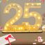 Seutgjie Originelle Geschenk 25 Geburtstag Frau Mann 2001-2026, 25 Jubiläum Silberhochzeit Deko, Holzschild 25 Geburtstag Deko, Geldgeschenke Geburtstag 25 mit LED Lichterkette Geschenkpapier