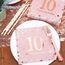 Servietten 10. geburtstag, 30 Stück Rosa Geburtstags Servietten, Happy Birthday 10 Servietten, 3-Lagig Milestone 10 Tischdekoration Papierservietten für mädchen Geburtstag Feiern Party Jubiläum