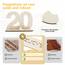 Seutgjie Geschenk 20. Geburtstag Frau Mann 2006-2026, 20 Geburtstag Deko Porzellanhochzeit Holz Schild Gästebuch, Geldgeschenke Geburtstag 20 Geburtstagskarte mit LED Lichterkette Geschenkpapier