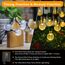 Lichterkette Außen Solar Wetterfest, 200 LED 3M+ 24M 8 Modi IP65 Warmweiß Outdoor Solarlichterkette Aussen Wetterfeste Lampions Kristallkugeln für Balkon Deko Terrassen Garten Weihnachten Partys