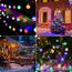 Lichterkette Außen Solar Wetterfest, 30 LED 3M + 5,1M 8 Modi IP65 Bunt Outdoor Solarlichterkette Aussen Wetterfest Solar Lampions für Balkon Terrassen Garten Bäume Weihnachten Partys Dekorationen